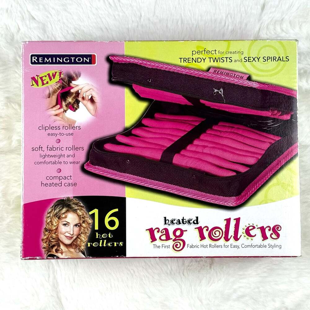 Heated Rag Rollers 16-Piece Hair Curler Set